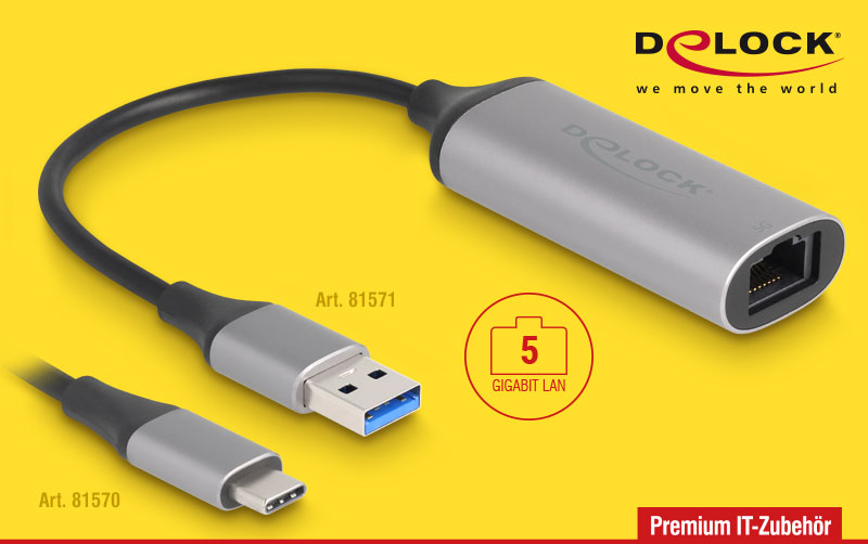 Delock präsentiert neue USB-Netzwerkadapter für ultraschnelle 5 Gbps LAN-Verbindungen